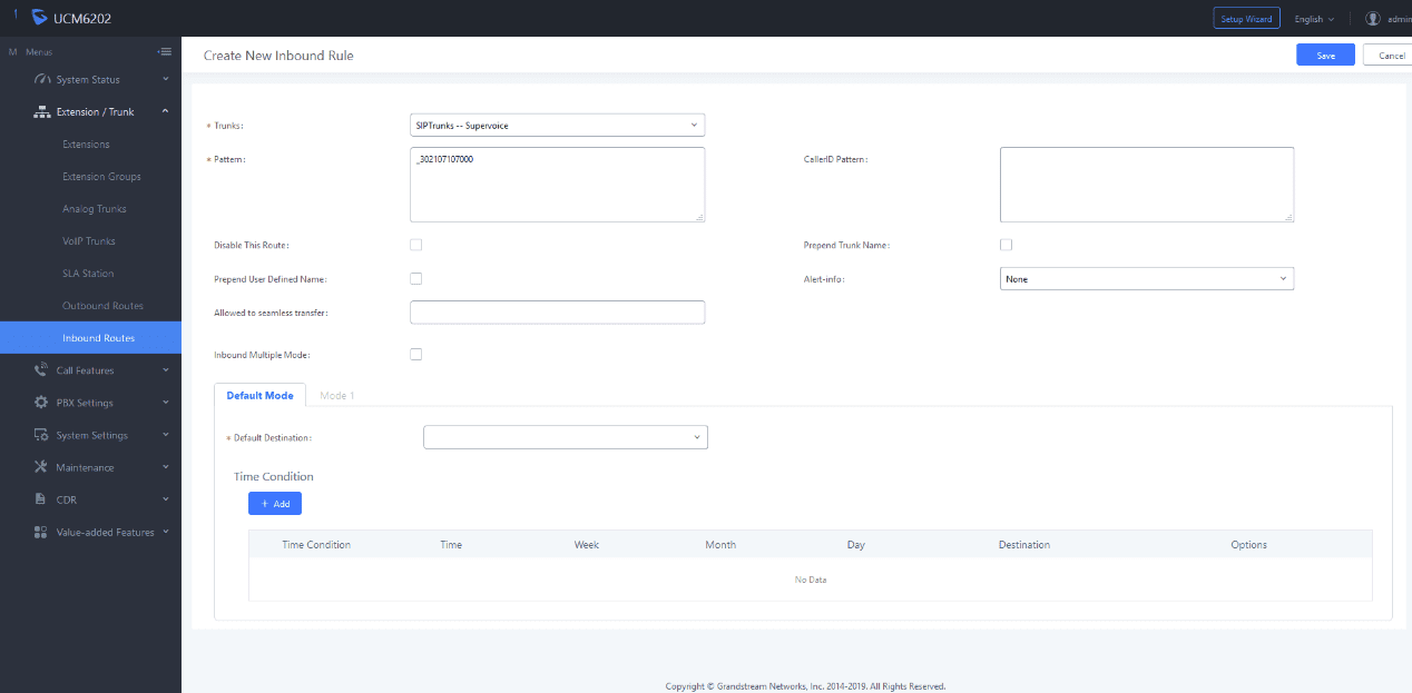 How to connect Grandstream UCM with Supervoice - Supervoice